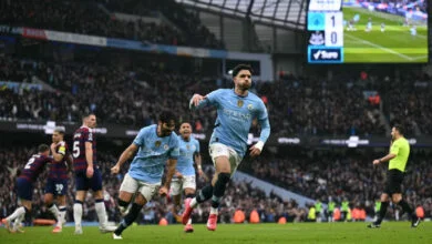 مرموش يتألق بالهاتريك ويقود مانشستر سيتي لسحق نيوكاسل