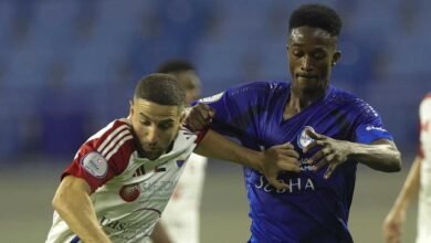 النصر يحقق فوزًا قاتلاً على الشارقة ويصعد إلى المركز الثامن
