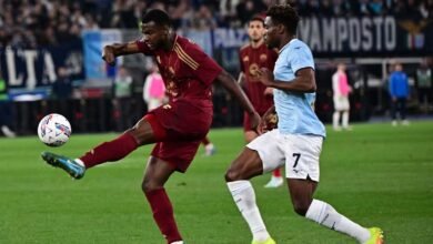 سوليه يرد على لاتسيو بهدف خرافي ويحفظ سجل روما