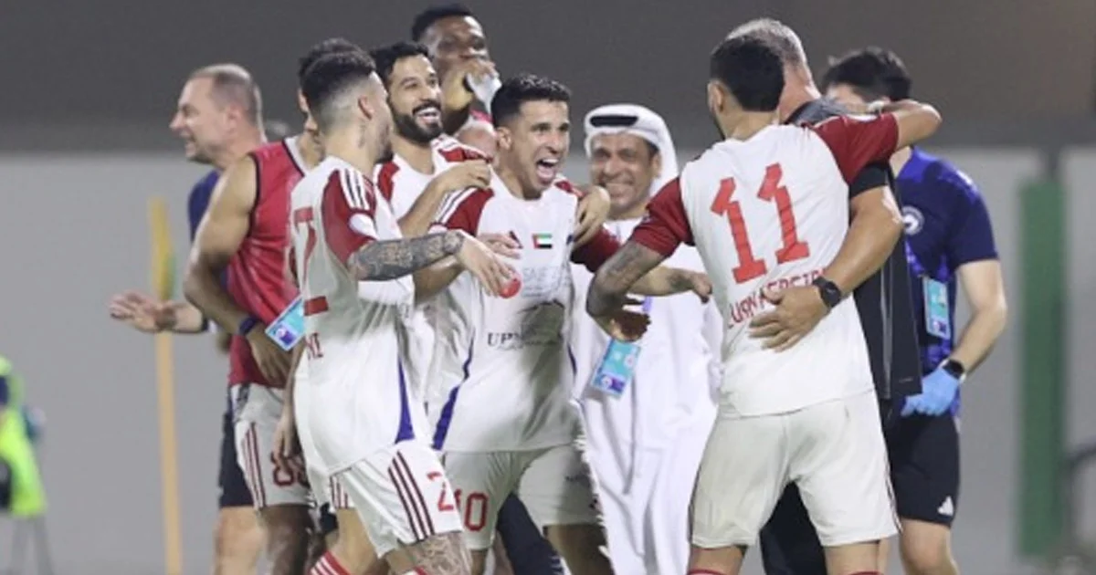 الشارقة يعود لوصافة دوري أدنوك بريمونتادا مثيرة أمام خورفكان