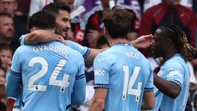 مانشستر سيتي يؤمن مقعده في دوري الأبطال بهزيمة فولهام