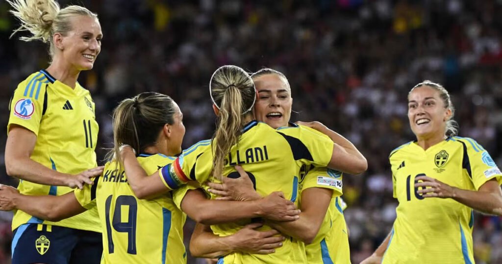 سيدات السويد يكتسحن ألمانيا برباعية في يورو 2025