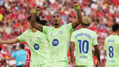 برشلونة يفتتح الدفاع عن اللقب بثلاثية ساحقة في مايوركا