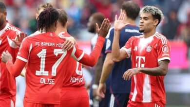 أوليسيه يحرز ثنائية انتصار بايرن ميونخ على ليون وظهور دياز
