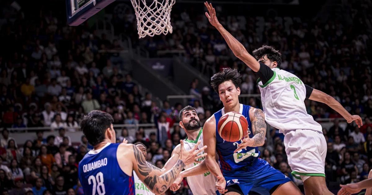 الفلبين تُقصي العراق مبكرًا من كأس آسيا لكرة السلة 2025