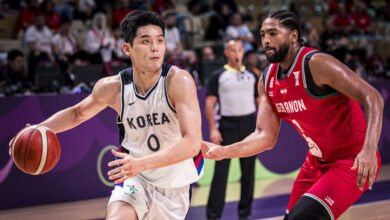 سلة كوريا تواصل تفوقها على لبنان بثالث انتصار متتالي