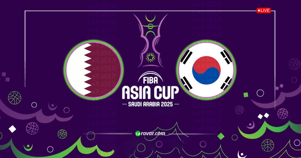 بث مباشر قطر وكوريا الجنوبية في كأس آسيا لكرة السلة 2025