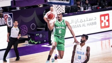 السعودية تكتسح الهند وتحسم وصافة المجموعة في كأس آسيا للسلة