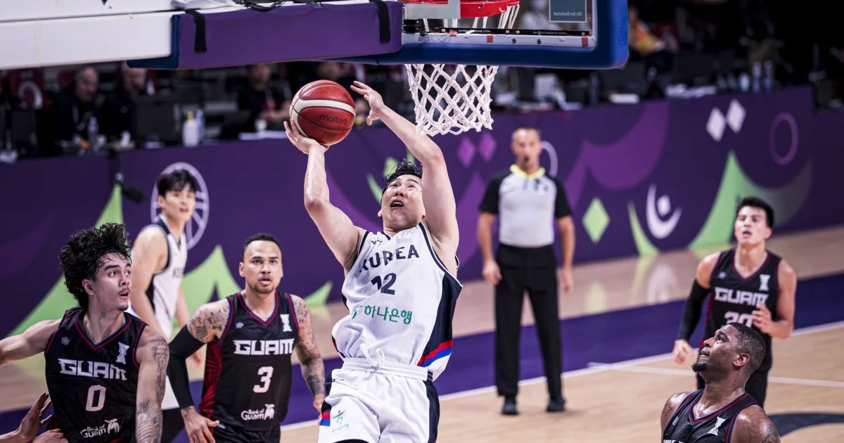 كوريا تقلب تأخرها أمام غوام وتبلغ ربع نهائي كأس آسيا للسلة