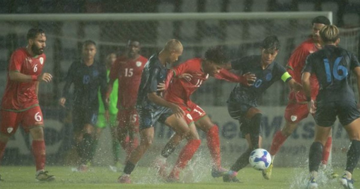 الأمطار تحرم عمان من فوز سهل بتصفيات كأس آسيا تحت 23 عامًا 1 الأمطار تحرم عمان من فوز سهل بتصفيات كأس آسيا تحت 23 عامًا