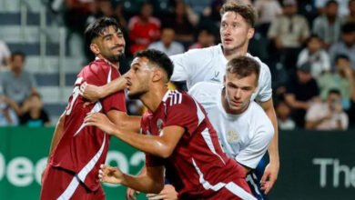المنتخب القطري يتلقى خسارة قاسية من روسيا في الدوحة