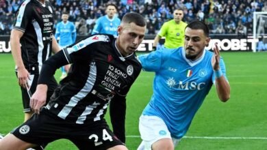 إيكيلينكامب يحرم نابولي من الصدارة بهدف مُذهل ويمنح أودينيزي انتصارًا تاريخيًا