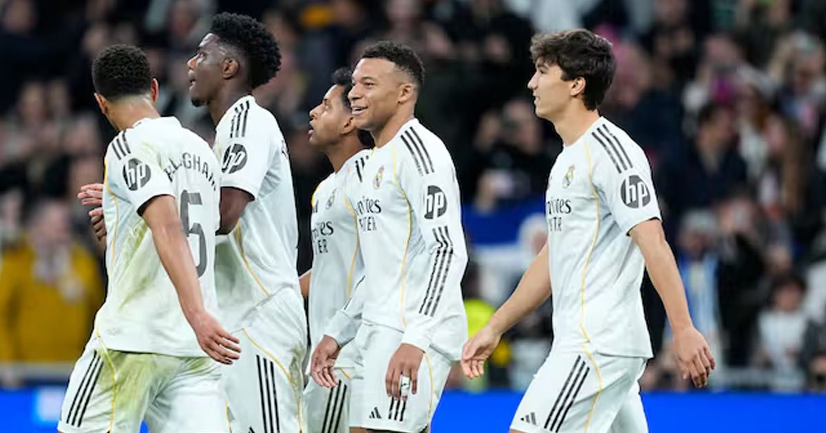 ريال مدريد يحقق فوزه الثالث تواليًا في أسبوع واحد ومبابي يعادل رقم رونالدو