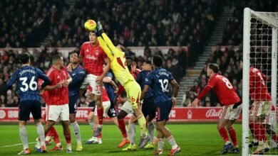 أرسنال يهدر فرصة توسيع الفارق بتعثره في ملعب نوتنغهام فورست