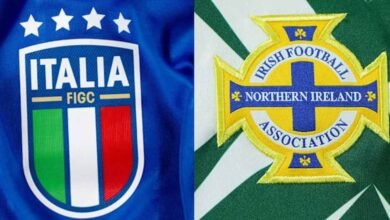 جدول تاريخ مواجهات إيطاليا ضد أيرلندا الشمالية