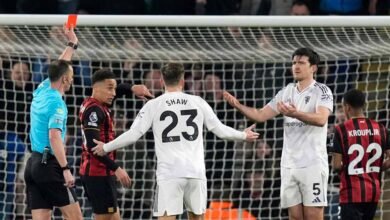 طرد ماغواير يغيّر اللعبة.. بورنموث يُحبط مانشستر يونايتد ويواصل سلسلته دون هزيمة