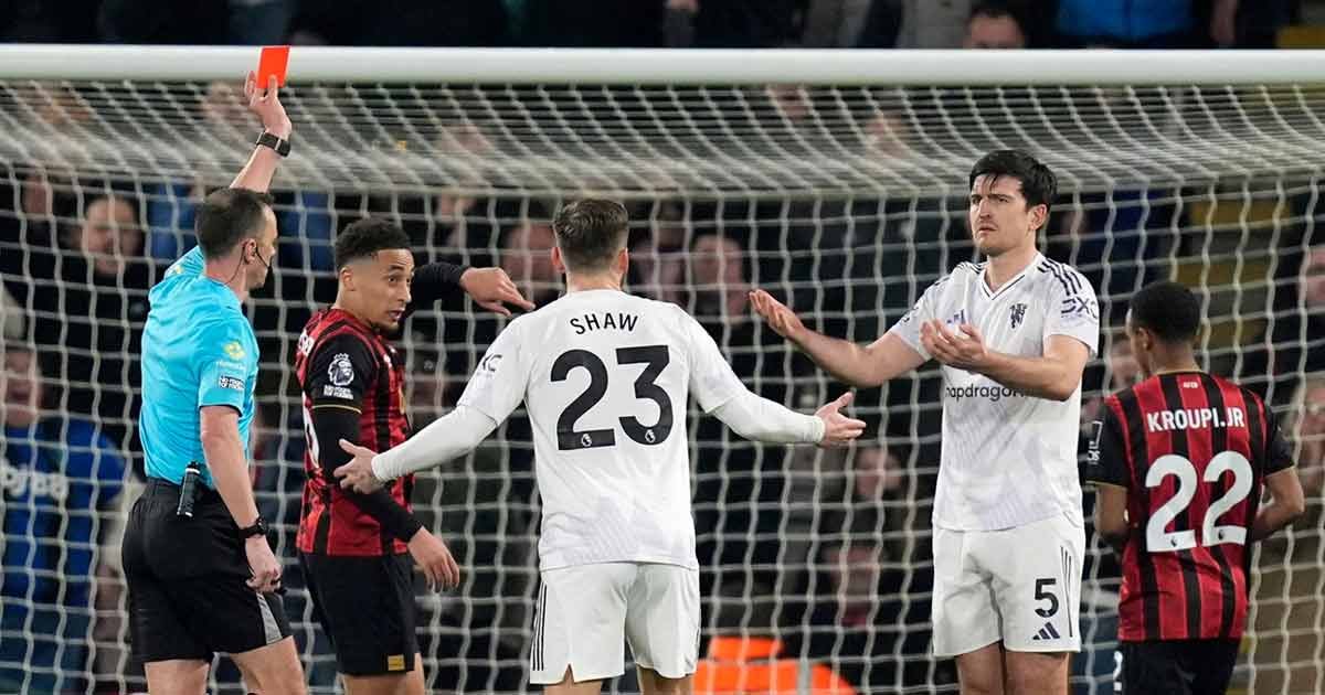 طرد ماغواير يغيّر اللعبة.. بورنموث يُحبط مانشستر يونايتد ويواصل سلسلته دون هزيمة