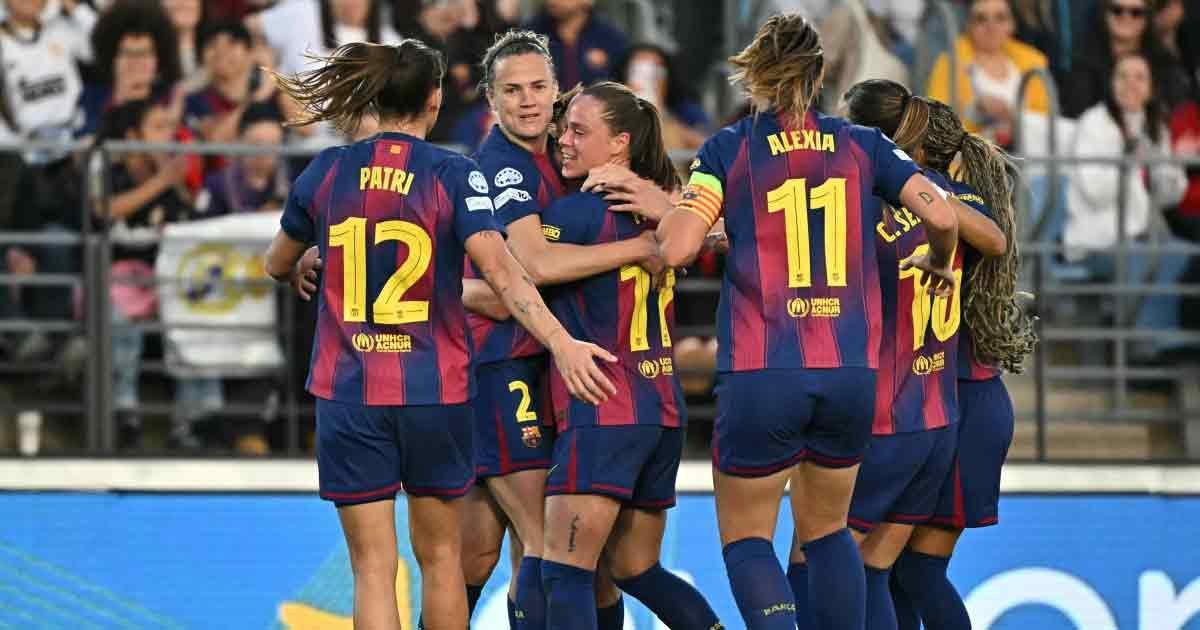 سيدات برشلونة يسحقن ريال مدريد بسداسية في دوري الأبطال