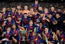 كم مرة فاز برشلونة بلقب الدوري الإسباني؟