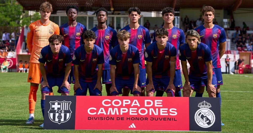 حمزة عبدالكريم يقود تشكيلة برشلونة للشباب ضد ريال مدريد في نهائي كأس الأبطال تحت 19 عامًا