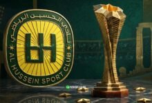 كم مرة فاز الحسين إربد بلقب الدوري الأردني؟